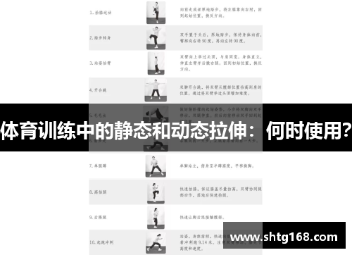体育训练中的静态和动态拉伸：何时使用？